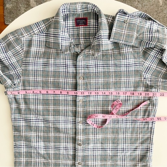 UNTUCKit Men’s Quenterra Plaid Flannel Buttom Down Shirt Medium Regular fit - Picture 3 of 6